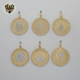 (1-2425) Gold Laminate - Religious Pendants - BGF
