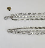 (4-7062) Stainless Steel - 5mm Layered Chains Necklace - 20". - Fantasy World Jewelry