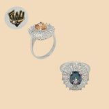 (2-5120) 925 Sterling Silver - Zircon Ring - Fantasy World Jewelry