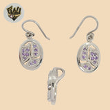 (2-6301) 925 Sterling Silver - Zircon Set. - Fantasy World Jewelry