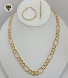 (1-6024) Gold Laminate - Open Link Set - BGO - Fantasy World Jewelry