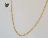 (4-3122) Stainless Steel - 3mm Figaro Link Chain. - Fantasy World Jewelry