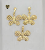 (1-6018) Gold Laminate - Butterfly Set - BGF - Fantasy World Jewelry