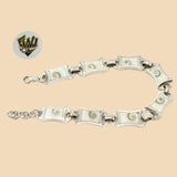 (2-0378) 925 Sterling Silver - 10.5mm Alternative Bracelet. - Fantasy World Jewelry