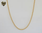 (1-1549) Gold Laminate - 3mm Rolo Link with Oversized Lock Chain- BGF