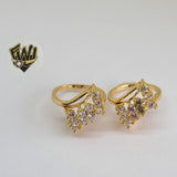 (1-3113-3) Gold Laminate-CZ Ring- BGO - Fantasy World Jewelry