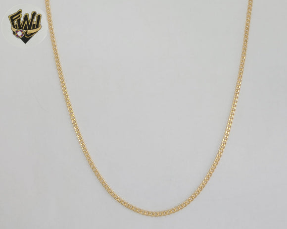 (1-1765) Gold Laminate - 2mm Curb Link Chain - BGF