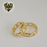 (1-3058-A) Gold Laminate- Curb Link Ring - BGO - Fantasy World Jewelry