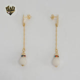 (1-1240-1) Gold Laminate - Long Earrings - BGF