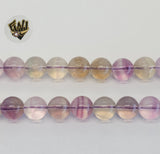 (MBEAD-191) 10mm Fluorite Beads - Fantasy World Jewelry