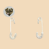 (2-3214) 925 Sterling Silver - Pin Stud Earrings. - Fantasy World Jewelry