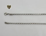 (4-3128) Stainless Steel - 3mm Round Link Chain. - Fantasy World Jewelry