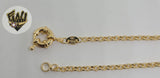 (1-0439) Gold Laminate Bracelet - 3mm Rolo Link w/Oversized Lock - 7.5", 7" - BGF - Fantasy World Jewelry