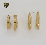 (4-2290) Stainless Steel - Hoops. - Fantasy World Jewelry