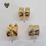 (1-2674-1) Gold Laminate Hoops - BGO - Fantasy World Jewelry