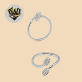 (2-5085) 925 Sterling Silver - Zircon Ring - Fantasy World Jewelry