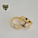 (1-3039) Gold Laminate - Two Tone Ring - BGF - Fantasy World Jewelry