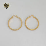 (1-2671-2) Gold Laminate - Zircon Medium Hoops - BGO
