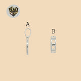 (2-1041) 925 Sterling Silver - Crosses Round Pendants.