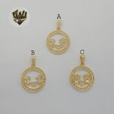 (1-2318-1) Gold Laminate Pendants - BGF