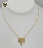 (4-7064) Stainless Steel - 1mm Snake Link Necklace with Pendant - 16". - Fantasy World Jewelry