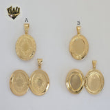 (1-2350-1) Gold Laminate - Open Locket Pendants - BGF