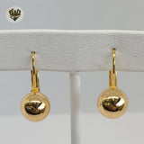 (1-1069) Gold Laminate - Balls Earrings - BGO - Fantasy World Jewelry
