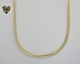 (1-1648) Gold Laminate - 6.5mm Link Flat Curb Chain - BGO