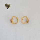(1-2648-3) Gold Laminate - Zircon Hoops - BGO