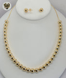(1-6115) Gold Laminate - Balls Link Set - BGF - Fantasy World Jewelry