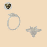 (2-5024) Plata de ley 925 - Anillo con forma de búho