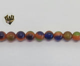 (MBEAD-246) 8mm Ojo De Gato Beads - Fantasy World Jewelry