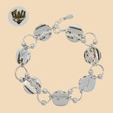(2-0447) 925 Sterling Silver - 13mm Alternative Bracelet. - Fantasy World Jewelry