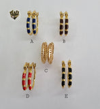 (1-2709) Gold Laminate Hoops - BGO - Fantasy World Jewelry
