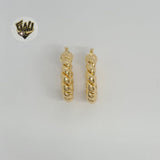 (1-2978) Gold Laminate - Twisted Hoops - BGF - Fantasy World Jewelry