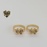 (1-3119) Gold Laminate - Butterfly Child Ring - BGF - Fantasy World Jewelry