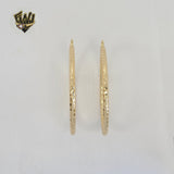 (1-2737) Gold Laminate Hoops - BGO