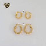 (1-2588) Gold Laminate Hoops - BGO