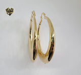 (1-2902-2) Gold Laminate Plain Hoops - BGO - Fantasy World Jewelry