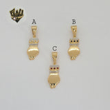 (1-2319) Gold Laminate Pendants - BGF