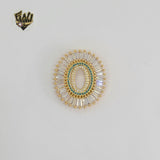 (1-2434) Gold Laminate - Zircon Pendant - BGO