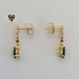 (1-1201-A) Gold Laminate - Butterfly Long Earrings - BGO - Fantasy World Jewelry