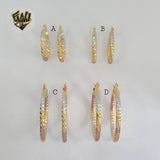 (1-2762) Laminado Oro - Aros Tres Tonos - BGO