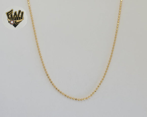 (1-1521) Gold Laminate - 1.5mm Ball Link Chain - BGF