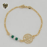 (1-0522) Gold Laminate Bracelet - Tree of Life Bracelet - BGF - Fantasy World Jewelry