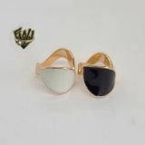 (1-3140-1) Gold Laminate -Enamel  Ring - BGO - Fantasy World Jewelry