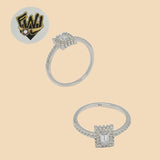 (2-5080) 925 Sterling Silver - Zircon Ring - Fantasy World Jewelry