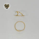 (1-3022) Gold Laminate - Waves Ring - BGF - Fantasy World Jewelry