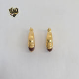 (1-2610-2) Gold Laminate - Multicolor Hoops - BGO