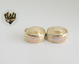 (1-3059-A1) Gold Laminate-Three Tone Santo Ring- BGO - Fantasy World Jewelry